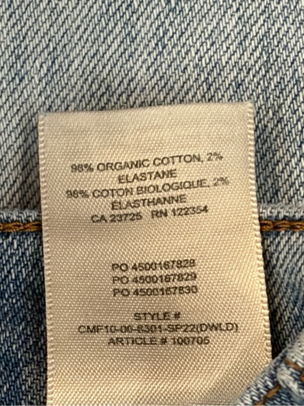 Aritzia DENIM FORUM The Twiggy High Rise Flare Jeans Size 24 - Picture 13 of 13